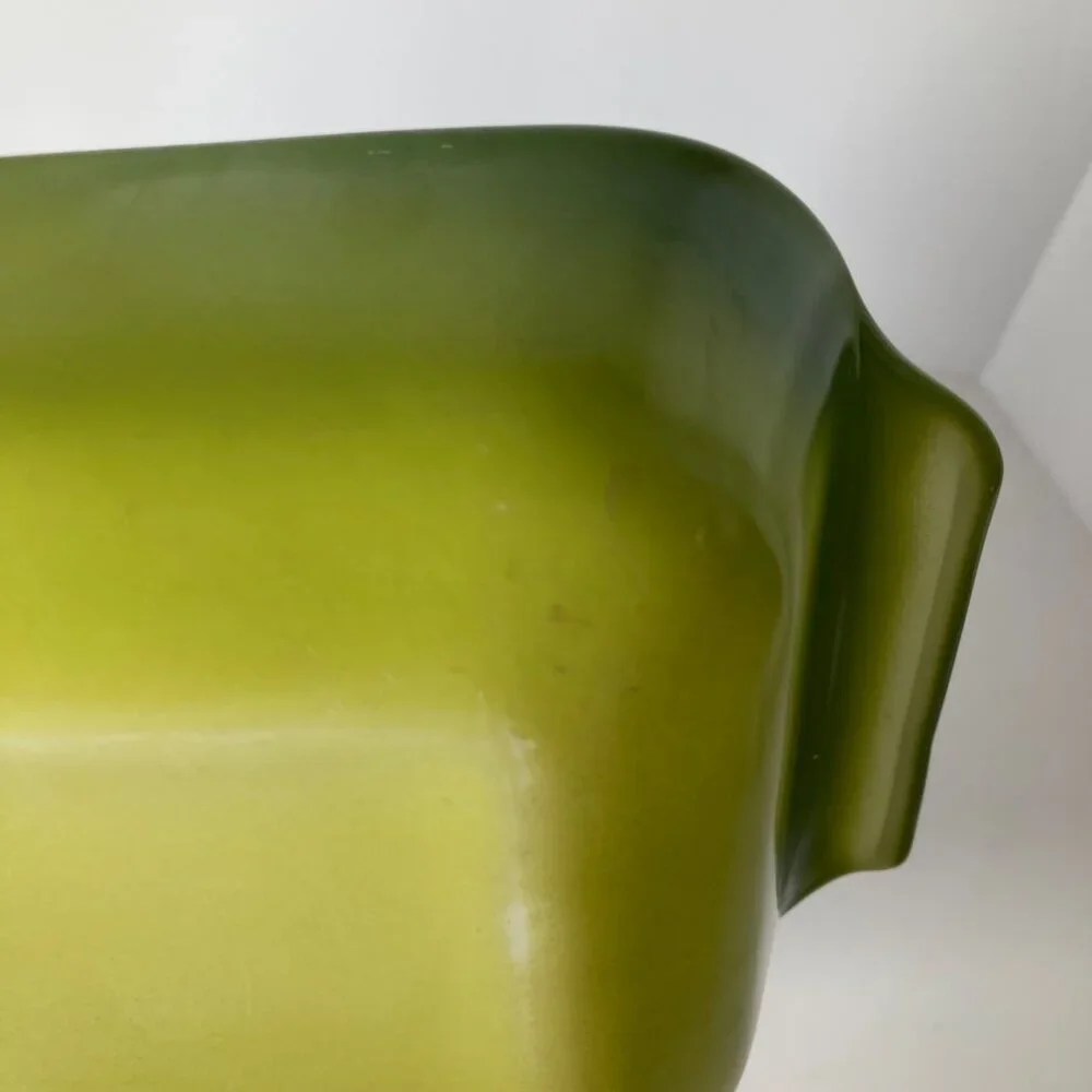 Vintage Anchor Hocking Fire‎ King 1.5Qt Rectangular Baking Dish 432 USA Green